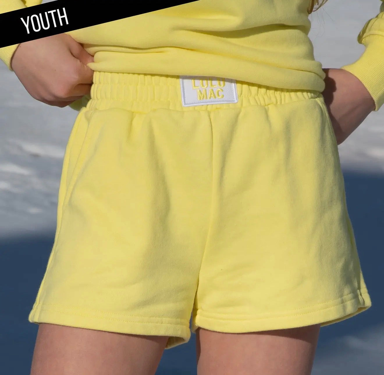 LULU MAC KIDS YELLOW TERRY CLOTH SHORTS Girlie Girl Originals