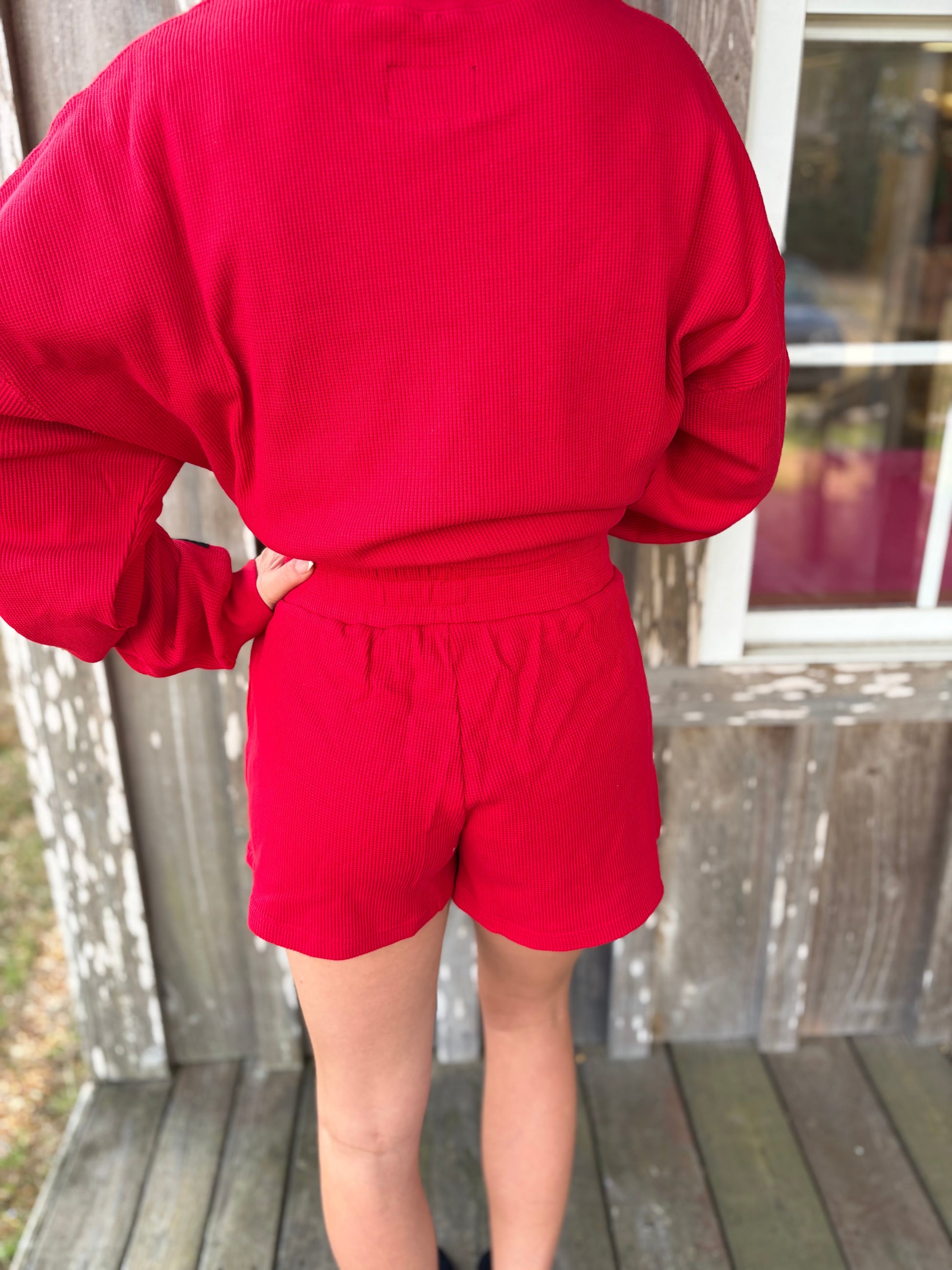 Lulu Mac  Waffle Knit Shorts Girlie Girl Originals
