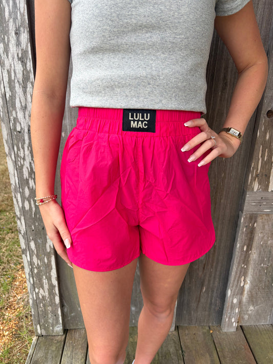 Lulu Mac Hot Pink DD Athletic Shorts Girlie Girl Originals