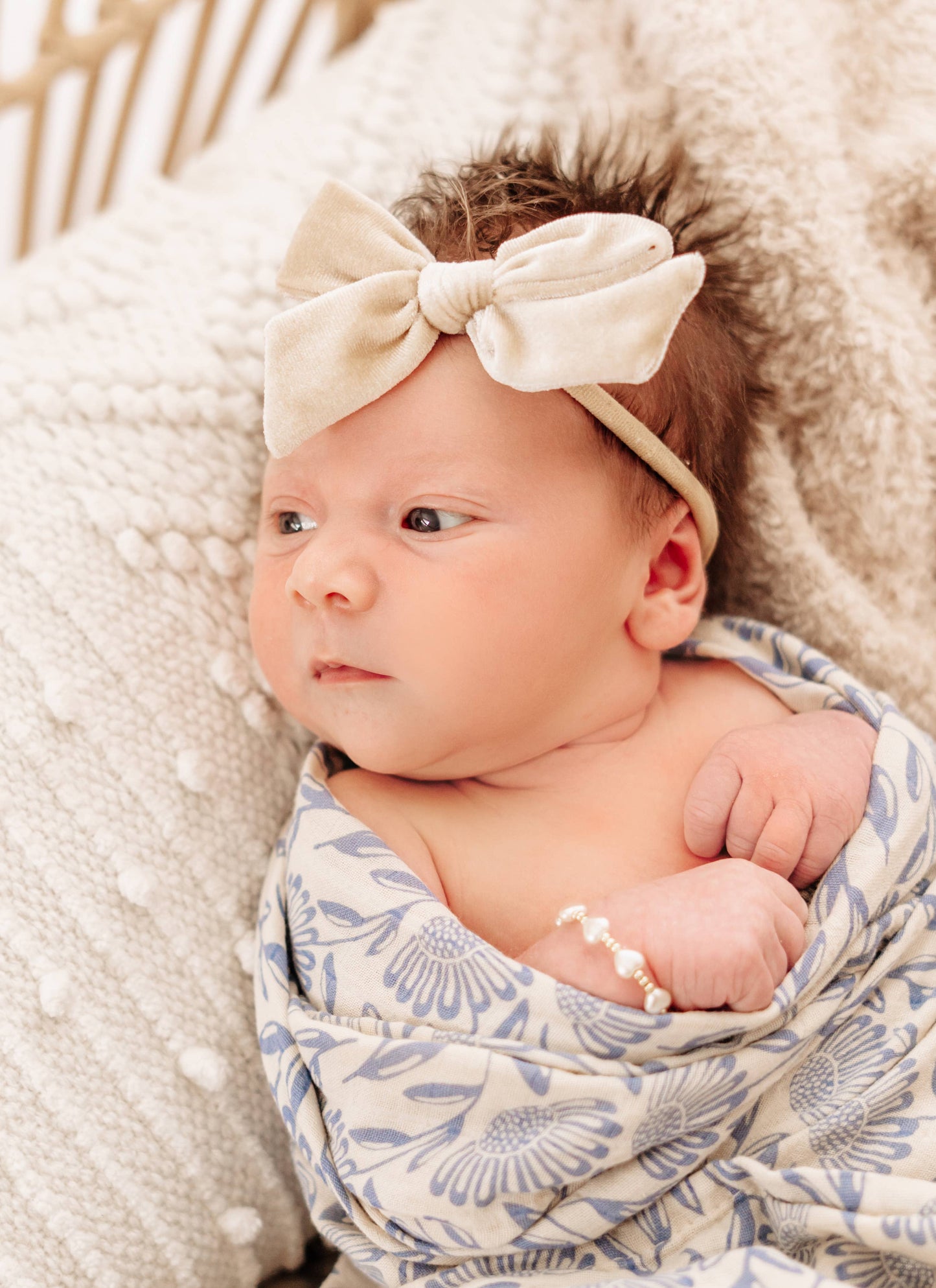Cherished Moments - Girls 14K Gold-Plated Heart Pearl Baby Beaded Bracelet : Small 0-12m Cherished Moments