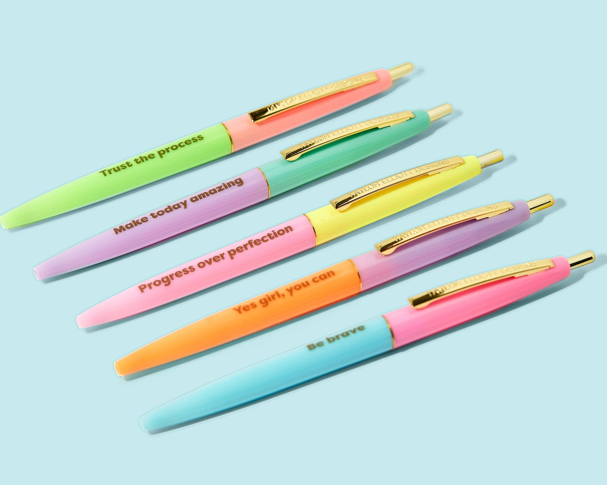 Taylor Elliott Designs - Pen Set - Motivational - Affirmations - 5 Piece Set Taylor Elliott Designs