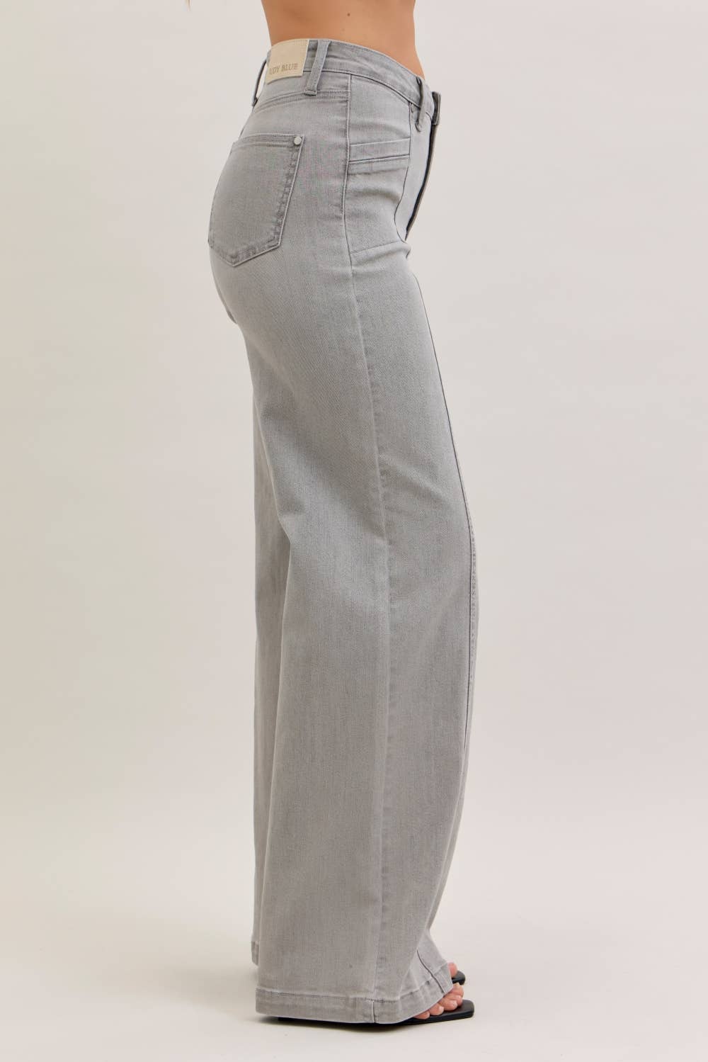 Judy Blue Jeans - HW Retro Wide: GRY / 11(30) Judy Blue Jeans