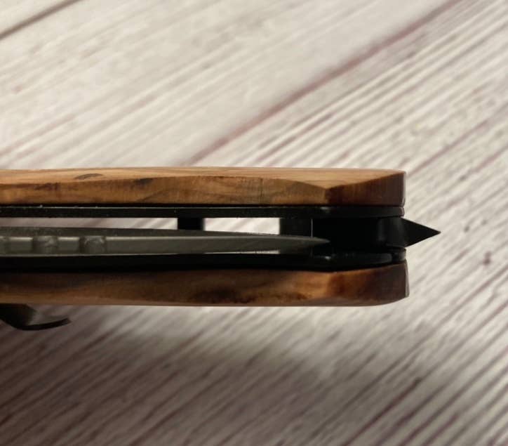 Quail Tail Laser Art - Deer on Antler #1 Knife Quail Tail Laser Art