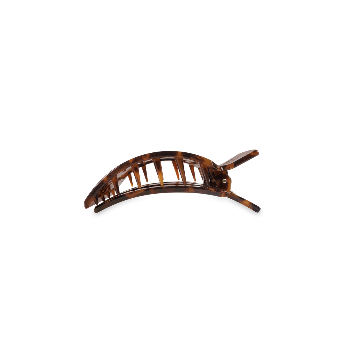 TELETIES - Tortoise | Small | Flat Square Hair Clip TELETIES