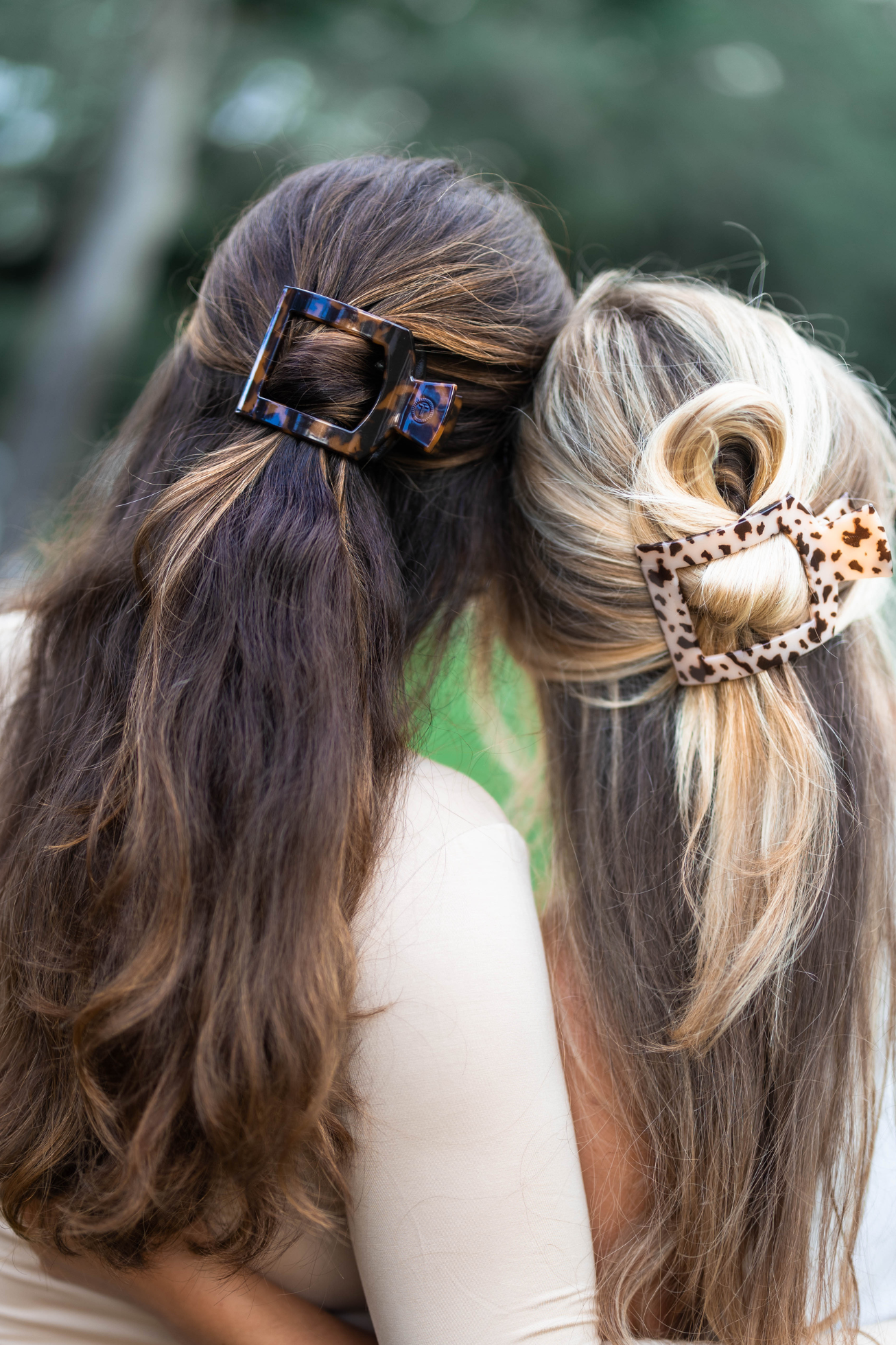 TELETIES - Square Flat Hair Clip | Med. | Tortoise TELETIES