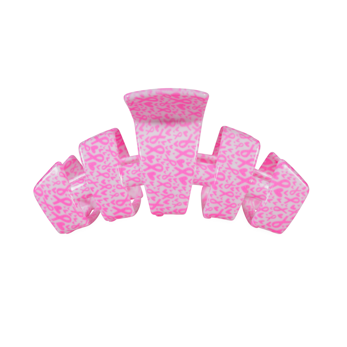 TELETIES - Classic | Breast Cancer Awareness | Medium | Claw Clip TELETIES
