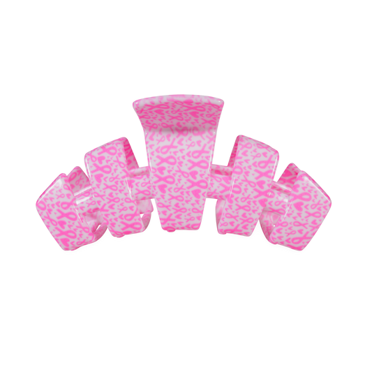 TELETIES - Classic | Breast Cancer Awareness | Medium | Claw Clip TELETIES