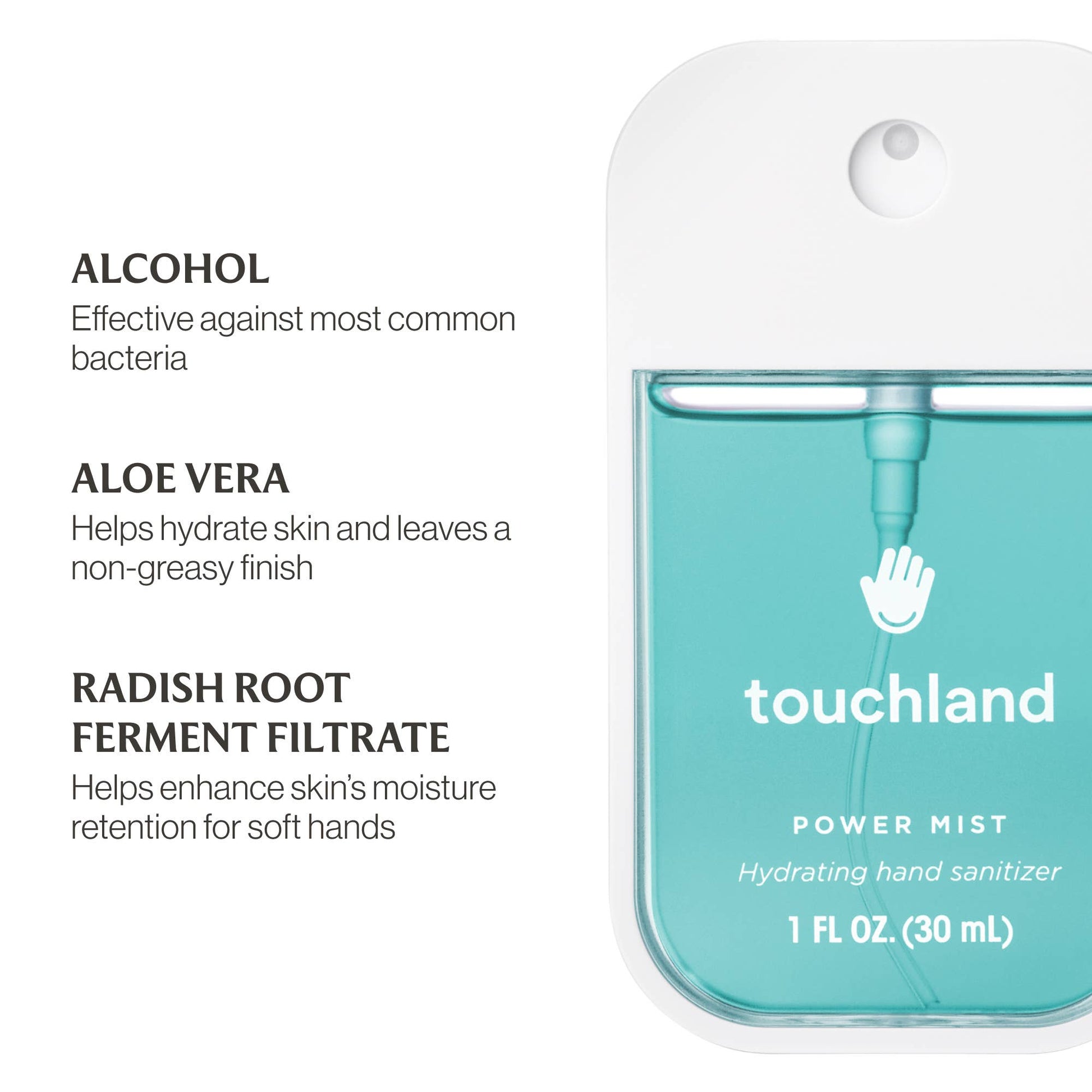Touchland - Blue Sandalwood Power Mist Hydrating Hand Sanitizer Touchland