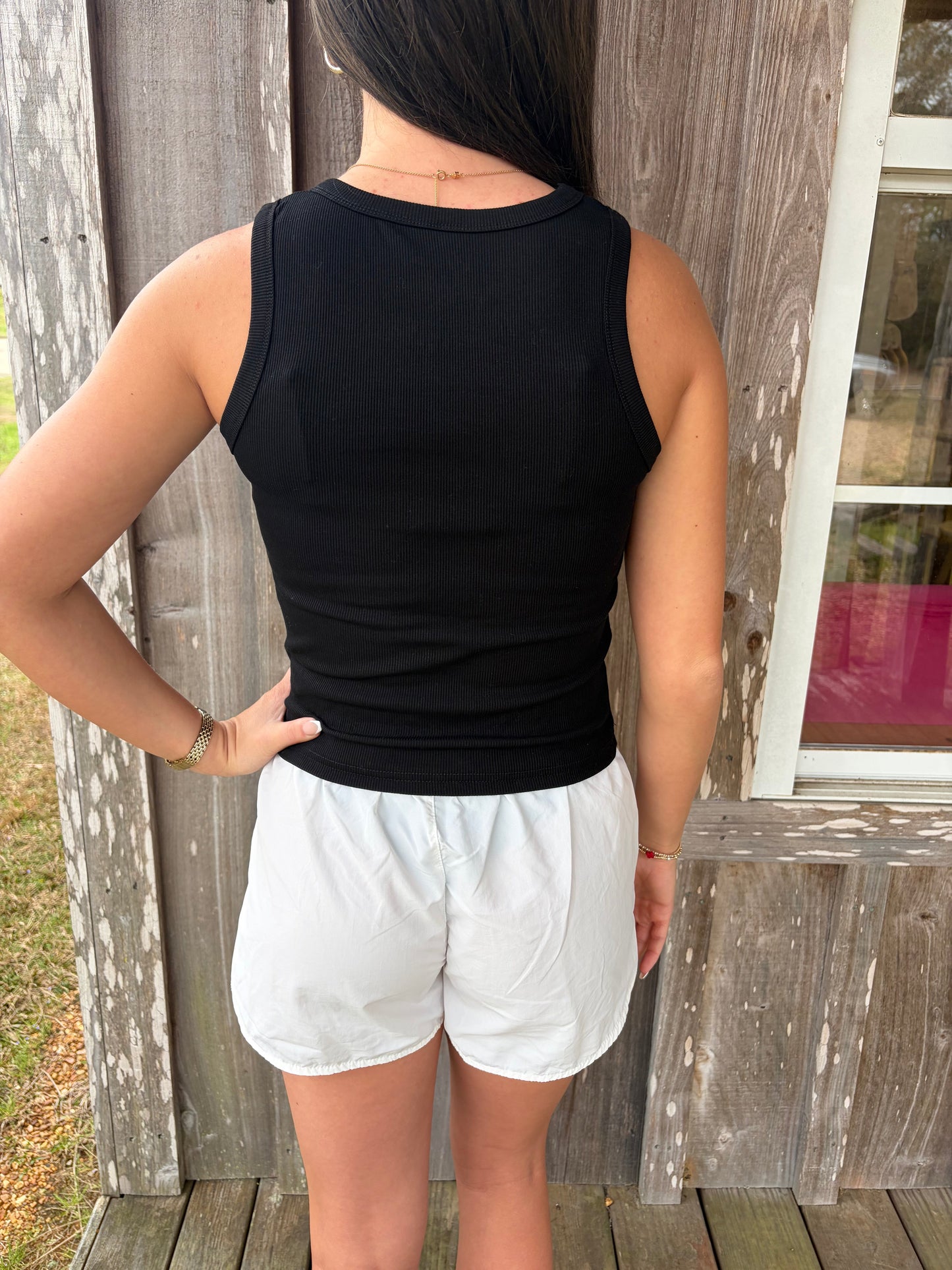 Lulu Mac White DD Athletic Shorts Girlie Girl Originals