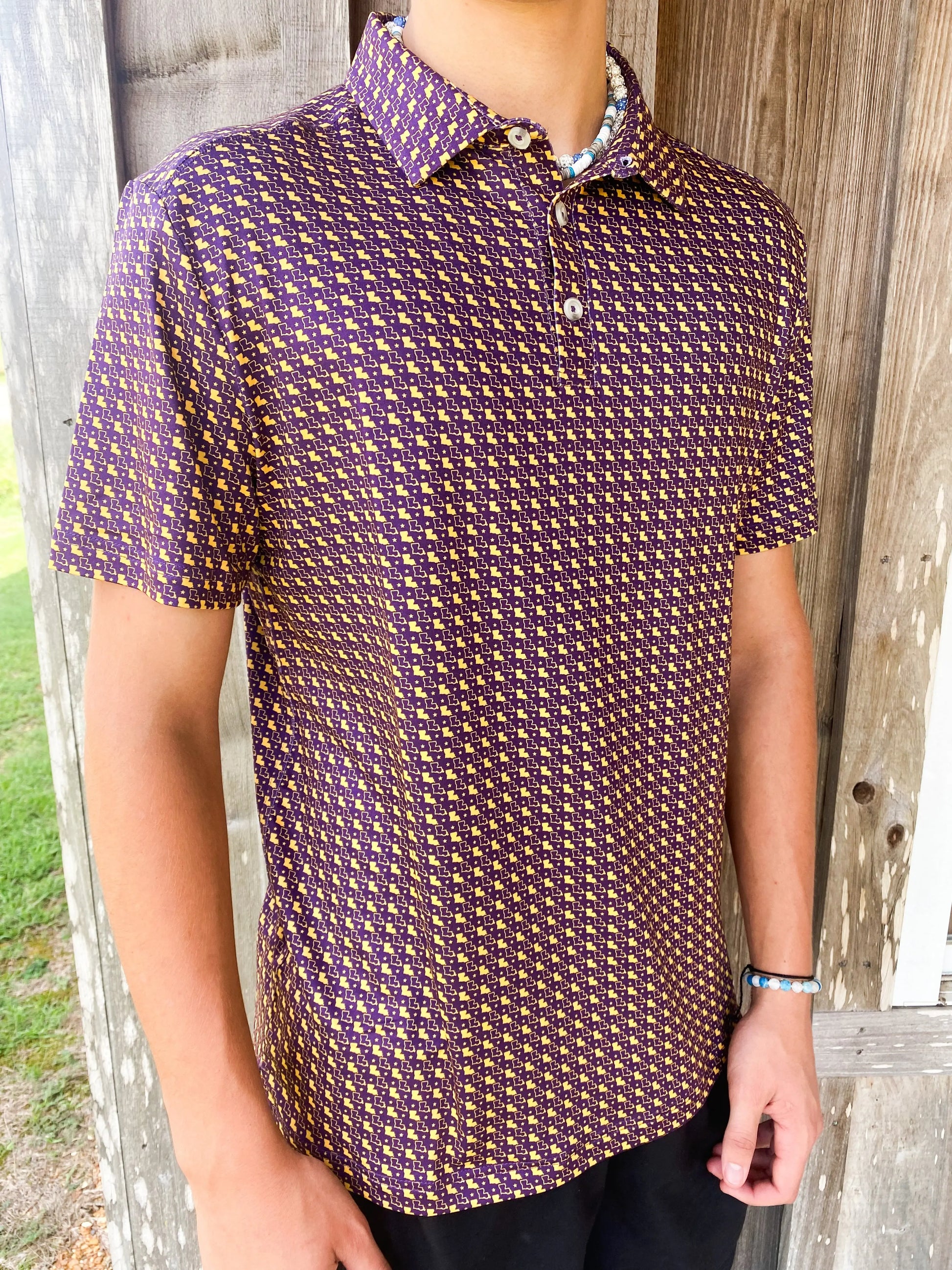 BURLEBO - Performance Polo - Louisiana Purple BURLEBO