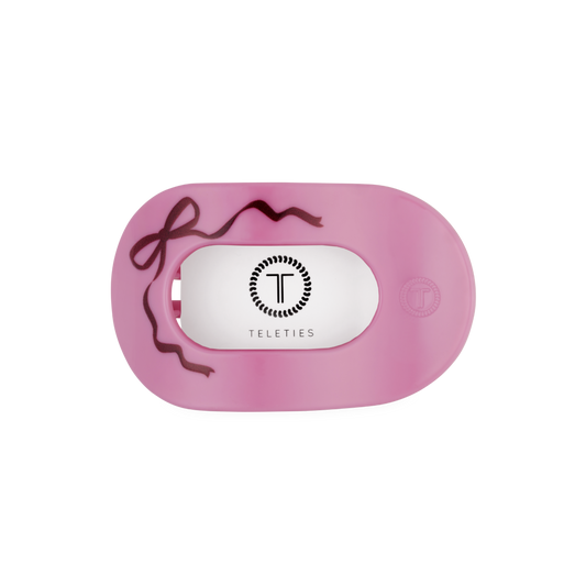 TELETIES - Just Add a Bow | Medium | Flat Round Hair Clip TELETIES