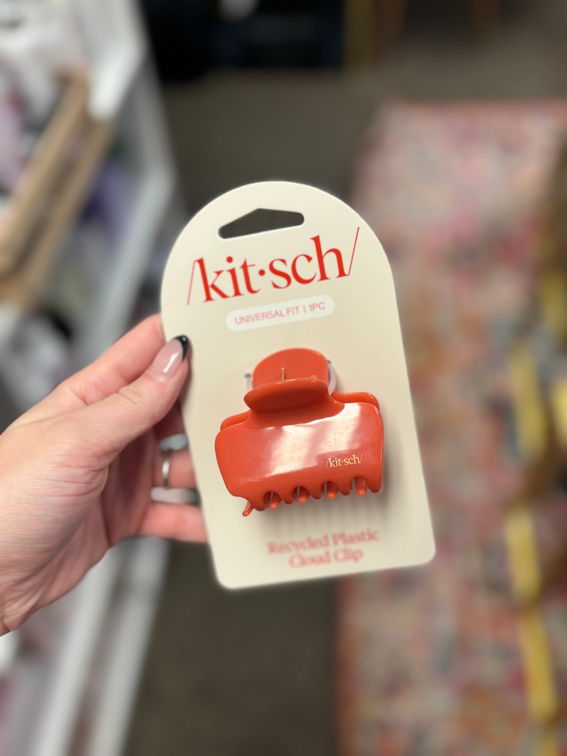 Cherry Recycled Plastic Medium Cloud Clip KITSCH