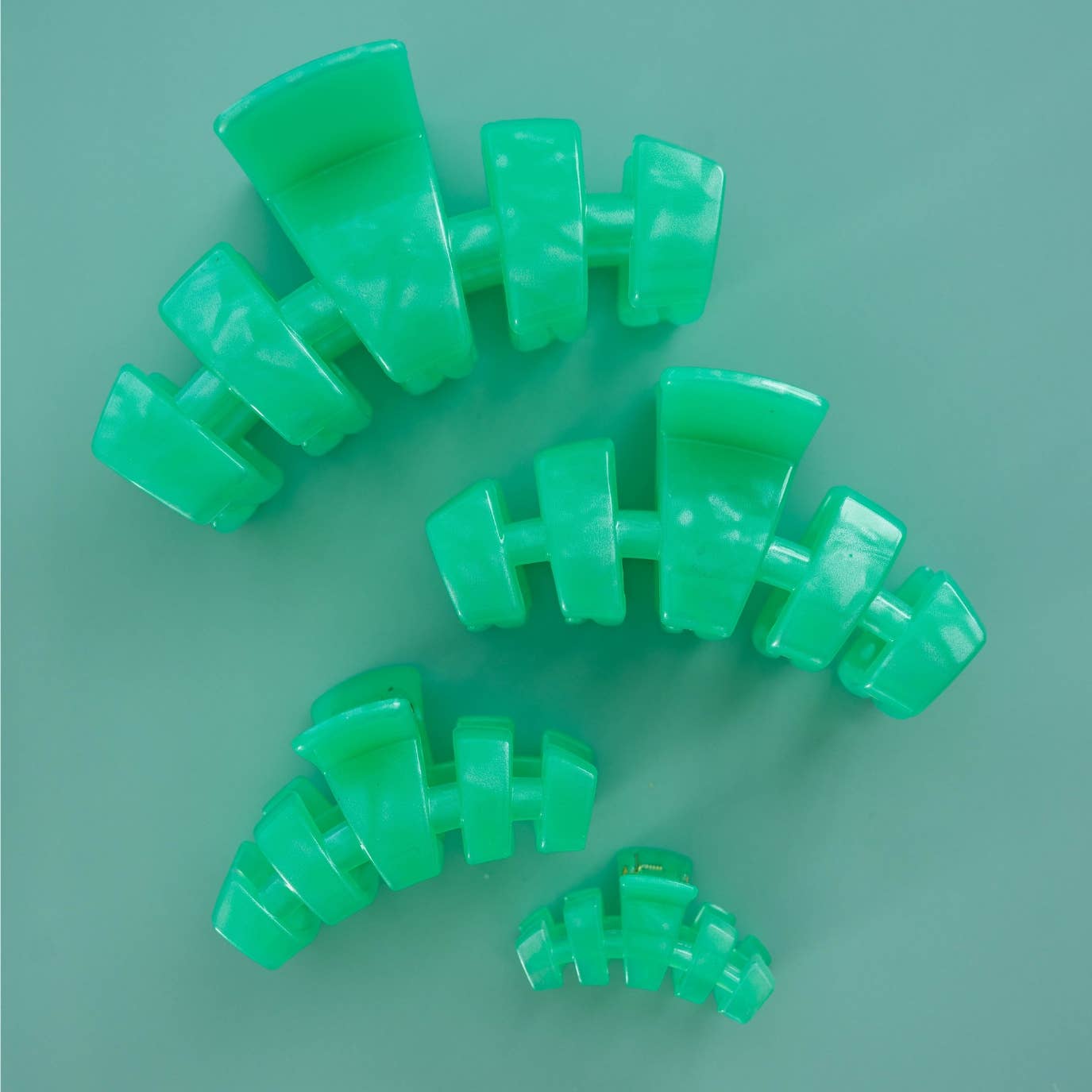 TELETIES - Classic Hair Clip | Large | Spring Splash TELETIES