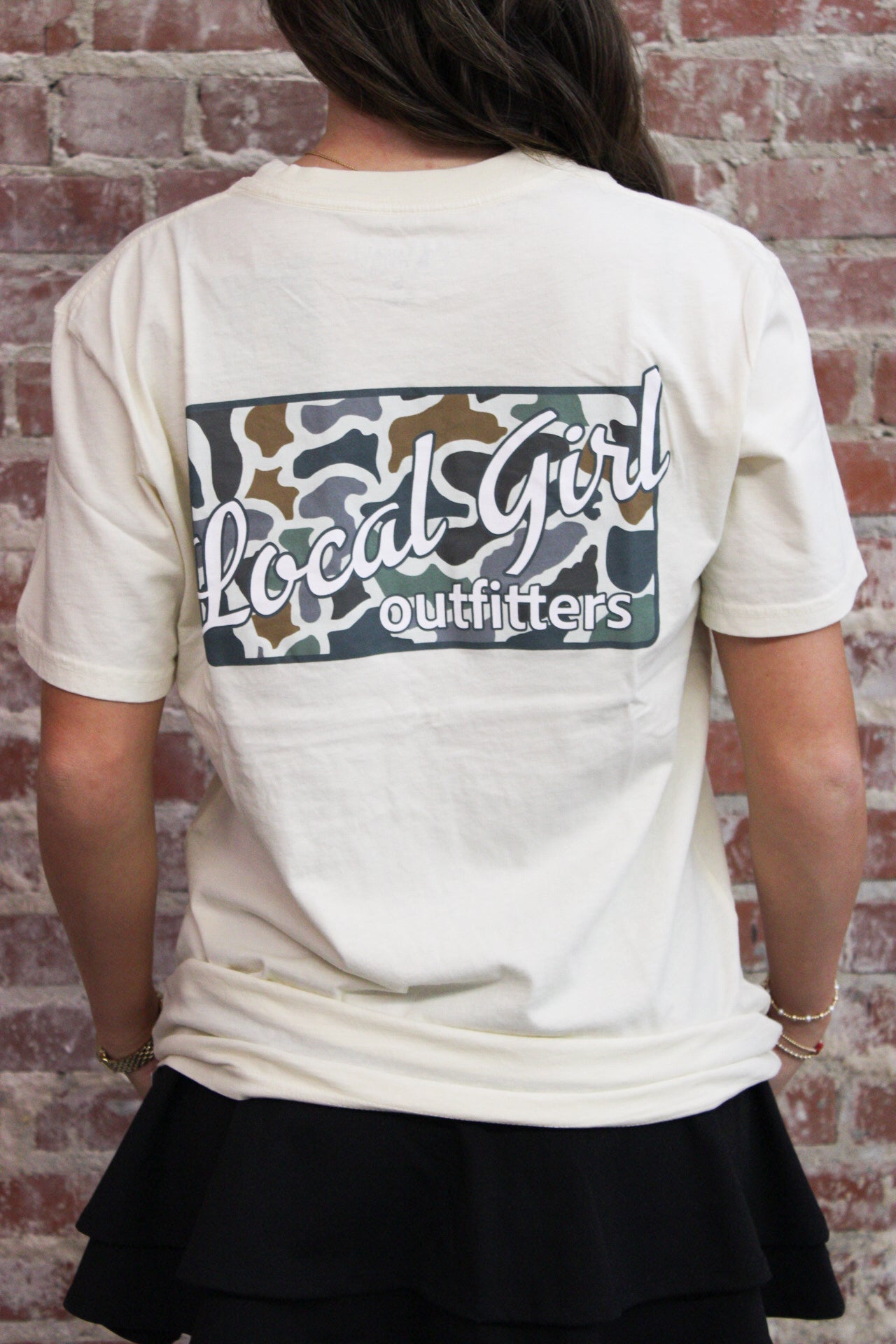 Local Girl LCF Ivory Bluff Plate Short Sleeve Tee LOCAL BOY OUTFITTER