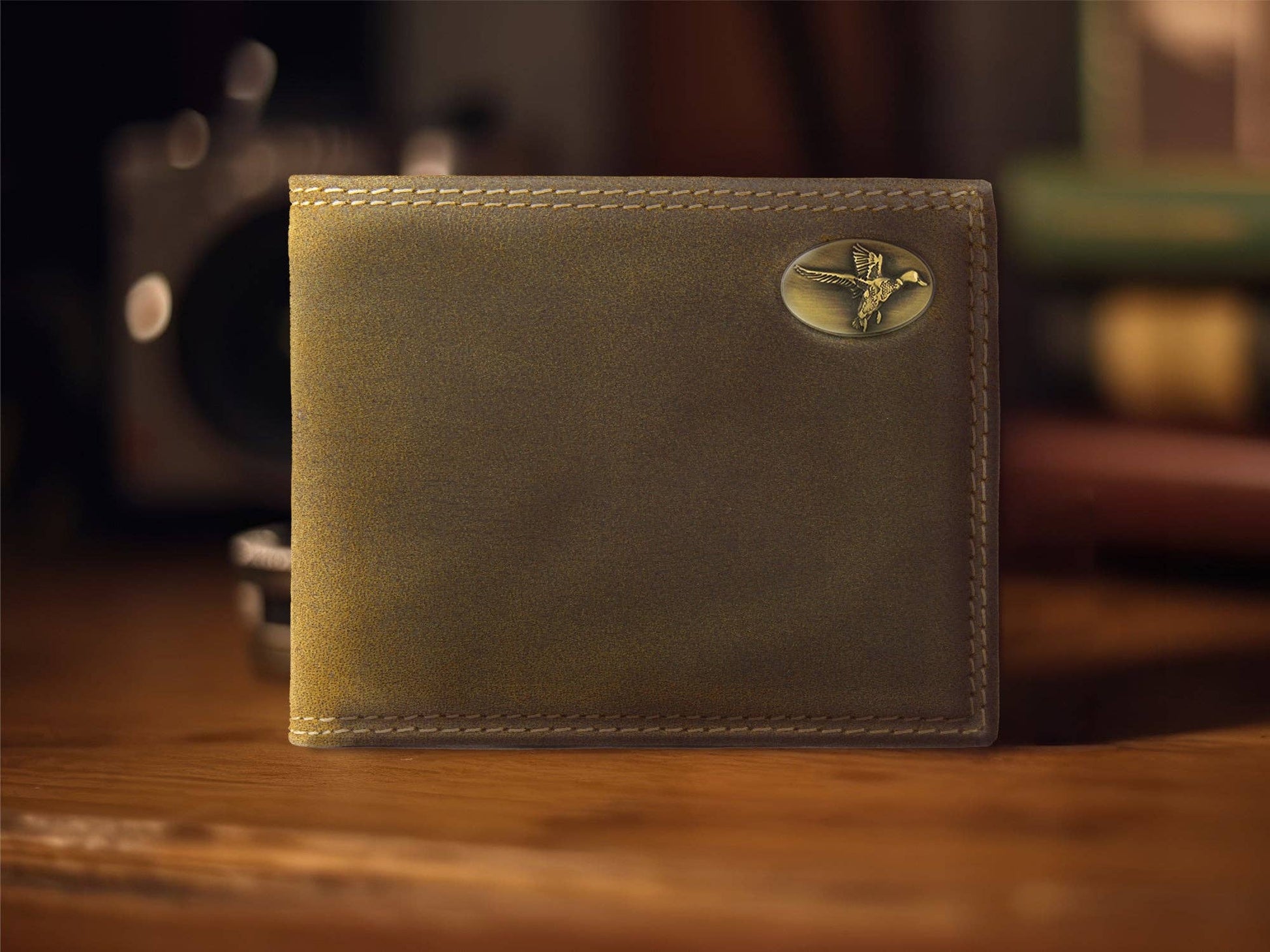 Zep-Pro - Mallard Vintage Tan Leather Bifold Wallet Zep-Pro