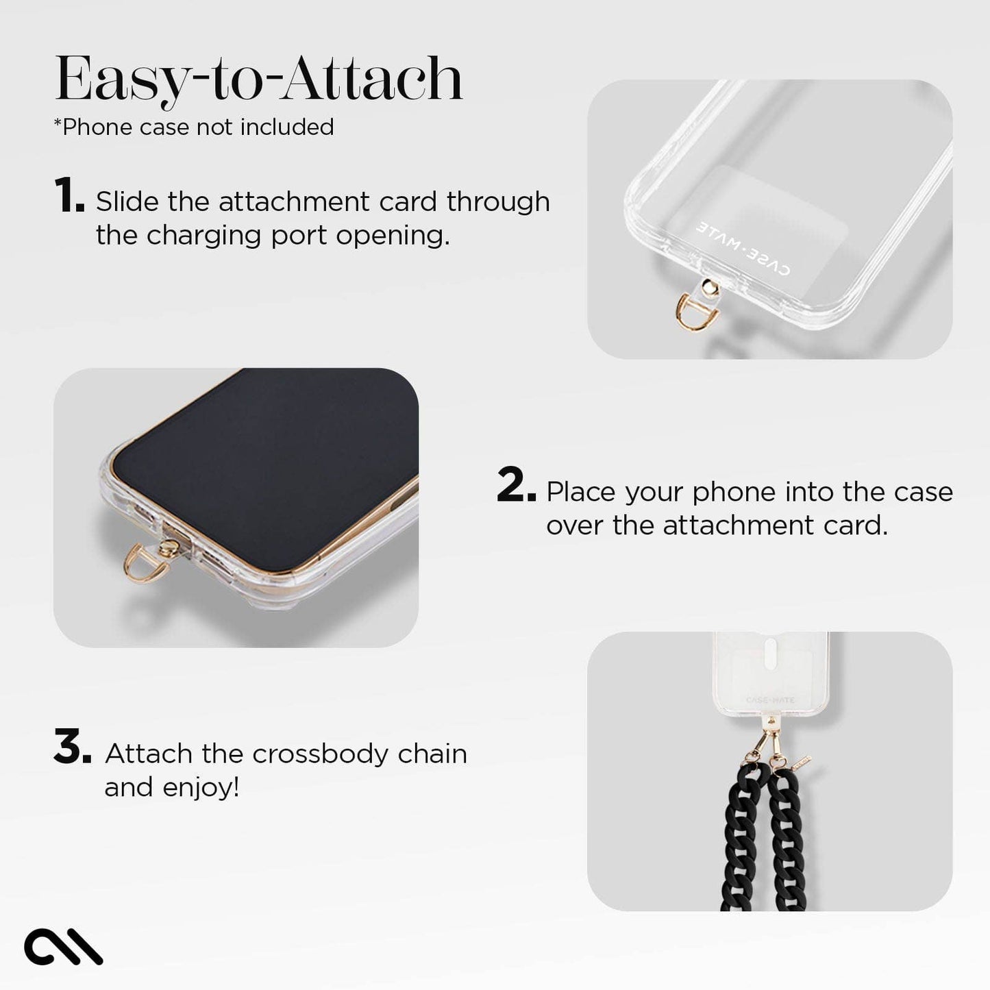 Case-Mate - Black Chain Phone Crossbody: Black Chain Case-Mate