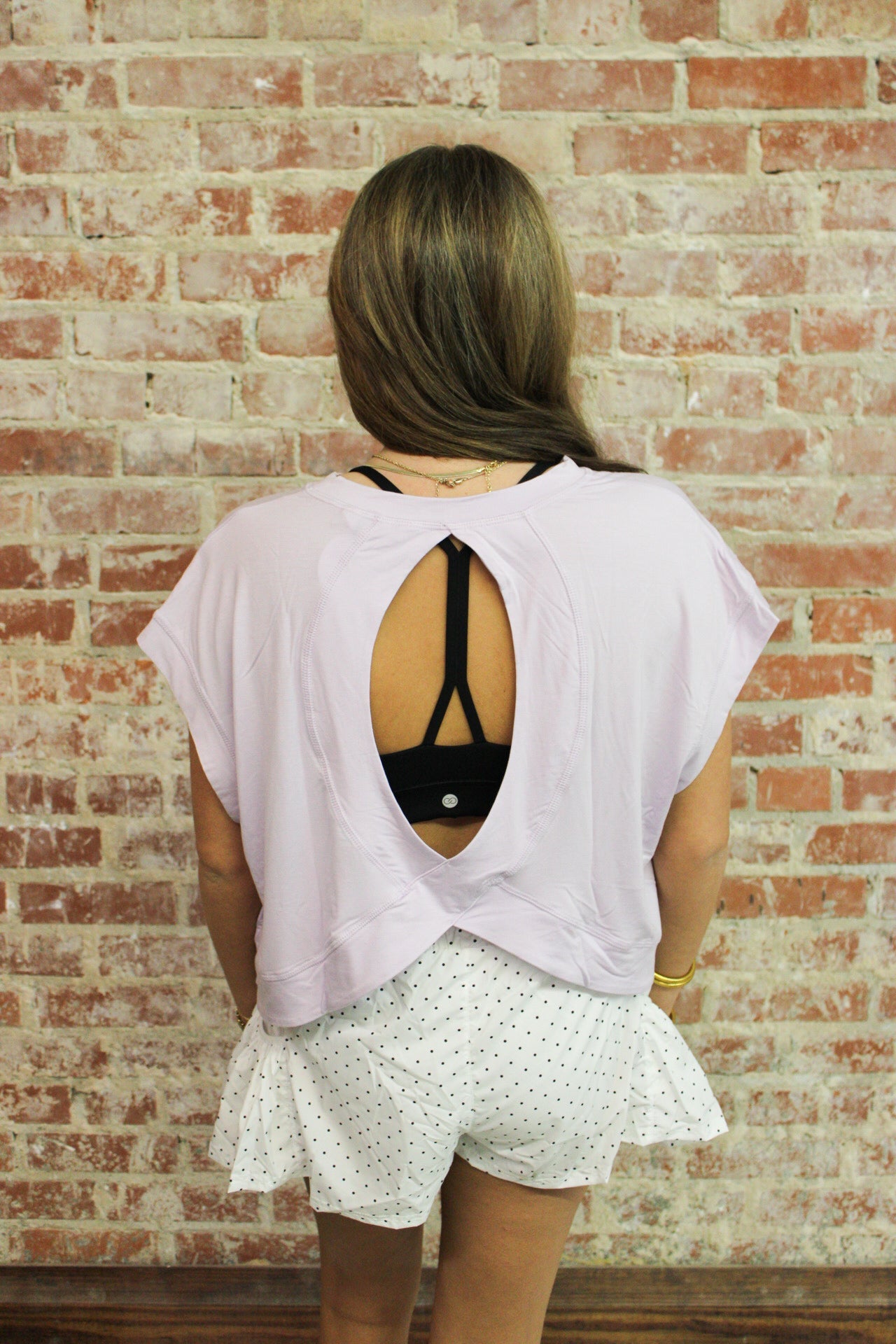 Rae Mode Petal Lilac Viscose Modal Open Back Top Rae Mode