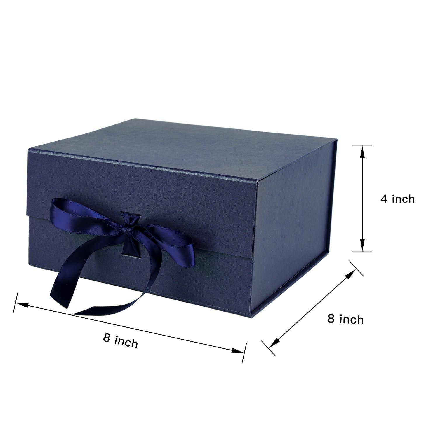 LA Ribbons Wholesale - Collapsible Gift Box with Satin Ribbon and Magnetic Lid: Taro LA Ribbons Wholesale