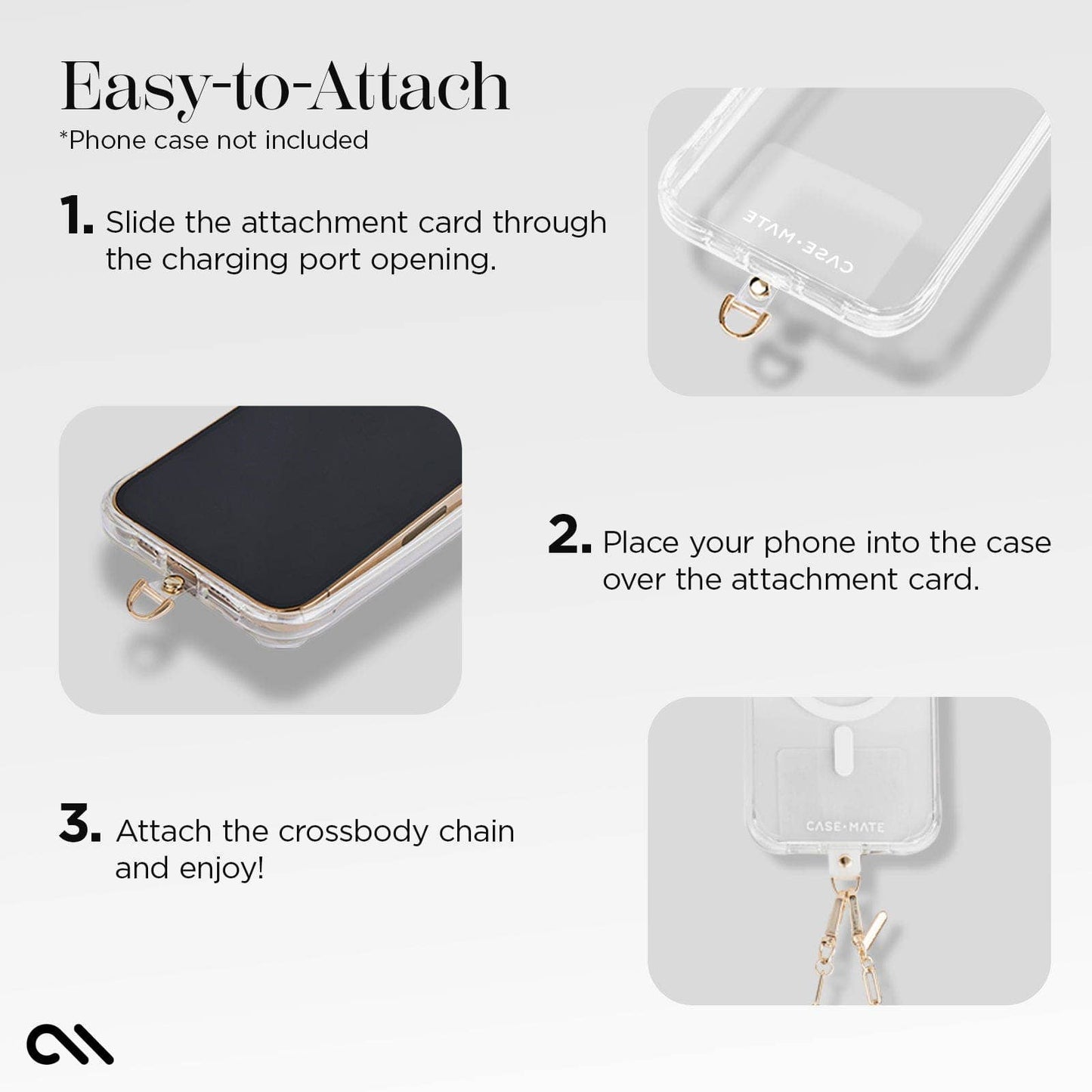 Case-Mate - Gold Chain Phone Crossbody: Gold Chain Case-Mate
