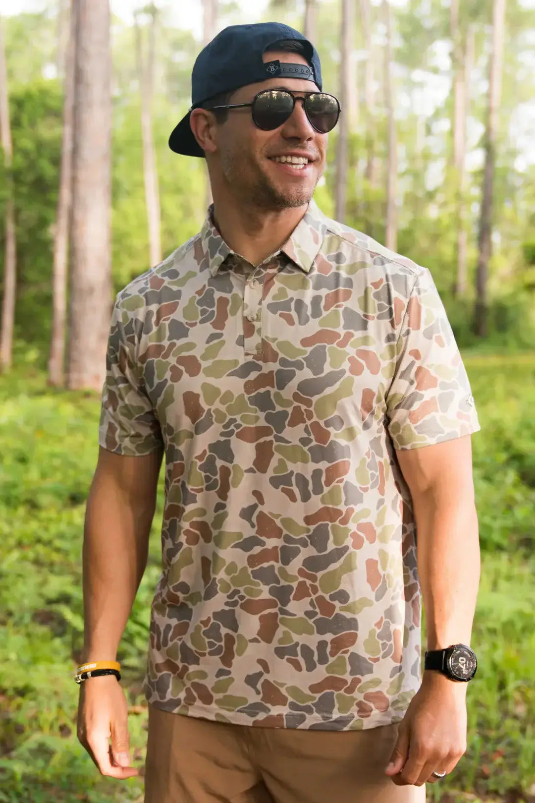 BURLEBO - Performance Polo - Driftwood Camo BURLEBO