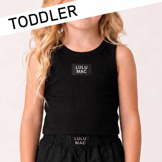Girlie Girl Originals - TD-TK-1000 BLACK TODDLER SOLID TANK: BLACK / 4T Girlie Girl Originals