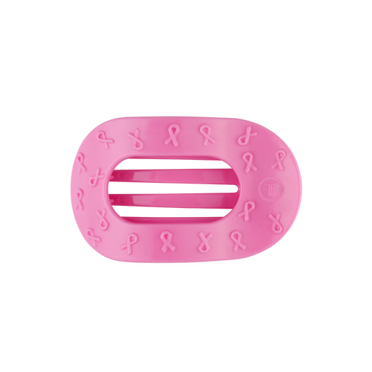 TELETIES - Pink Ribbon | Medium | Flat Round Clip TELETIES
