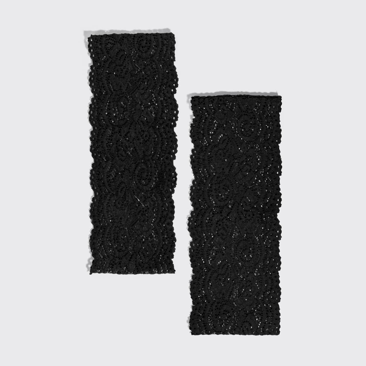 KITSCH - Wide Lace Elastic Headbands 2pc Set - Black KITSCH