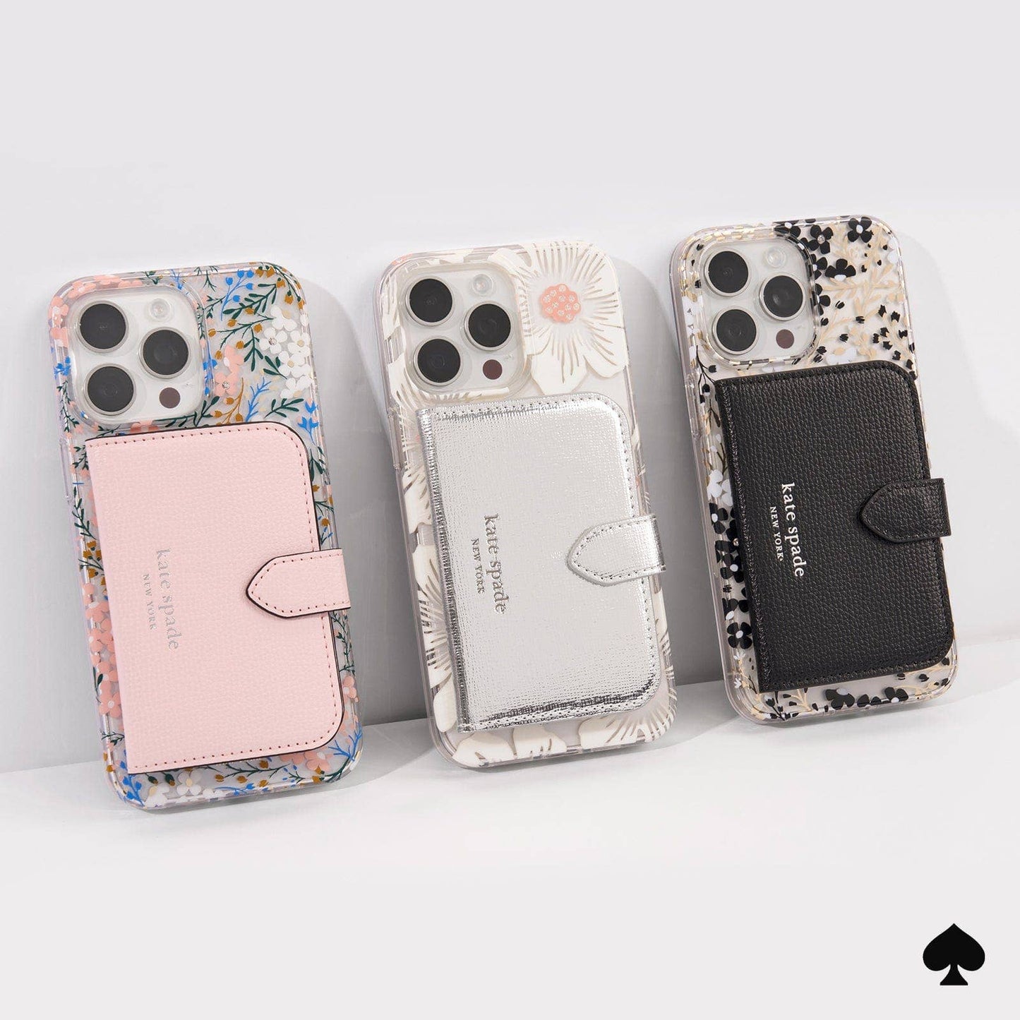 Case-Mate - Kate spade new york Morgan Wallet MagSafe Metallic Silver: Metallic Silver Case-Mate