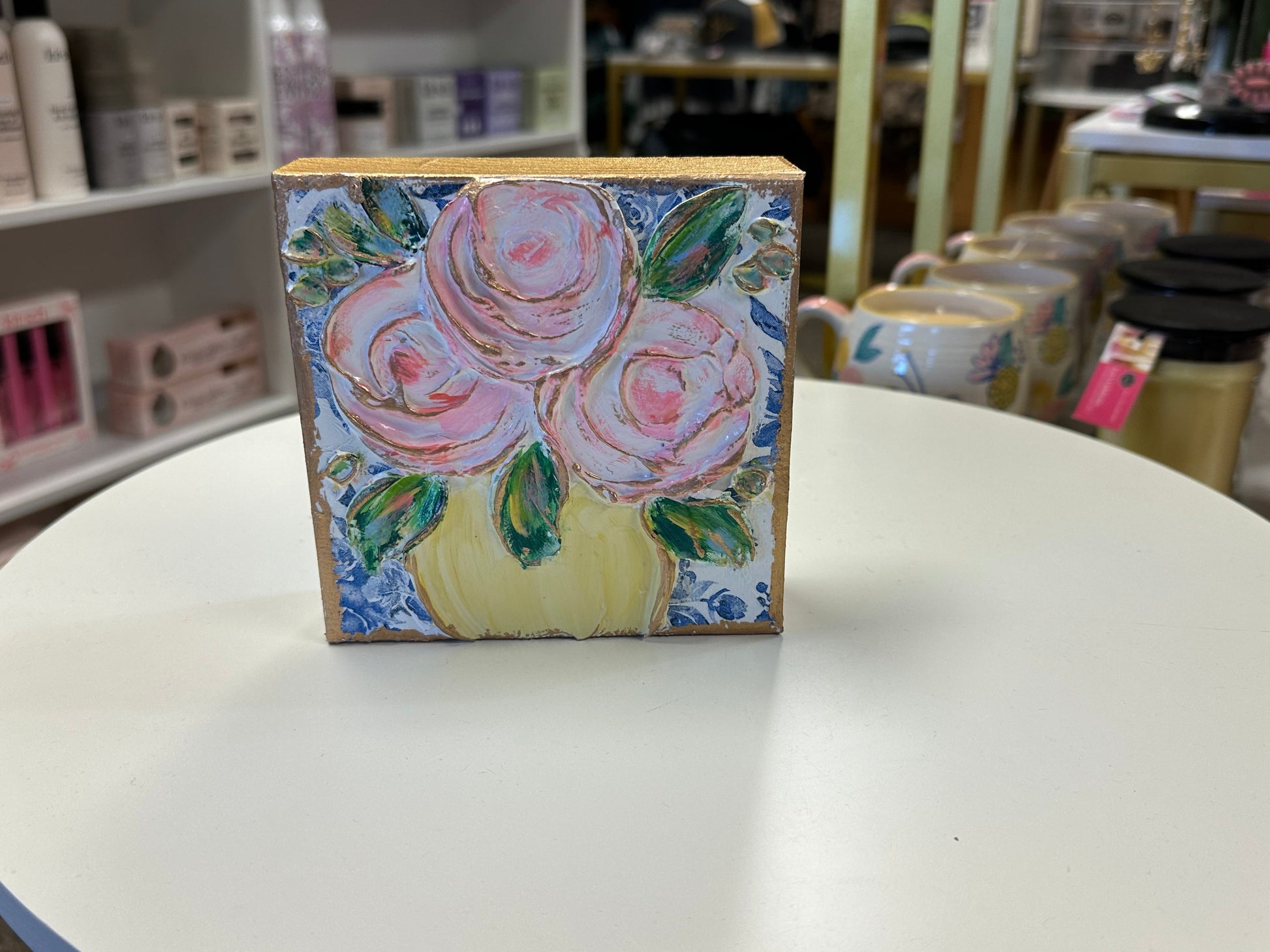 Coddiwomple Chinoiserie Botanicals Blue White Bridal Tea Floral Block Coddiwomple