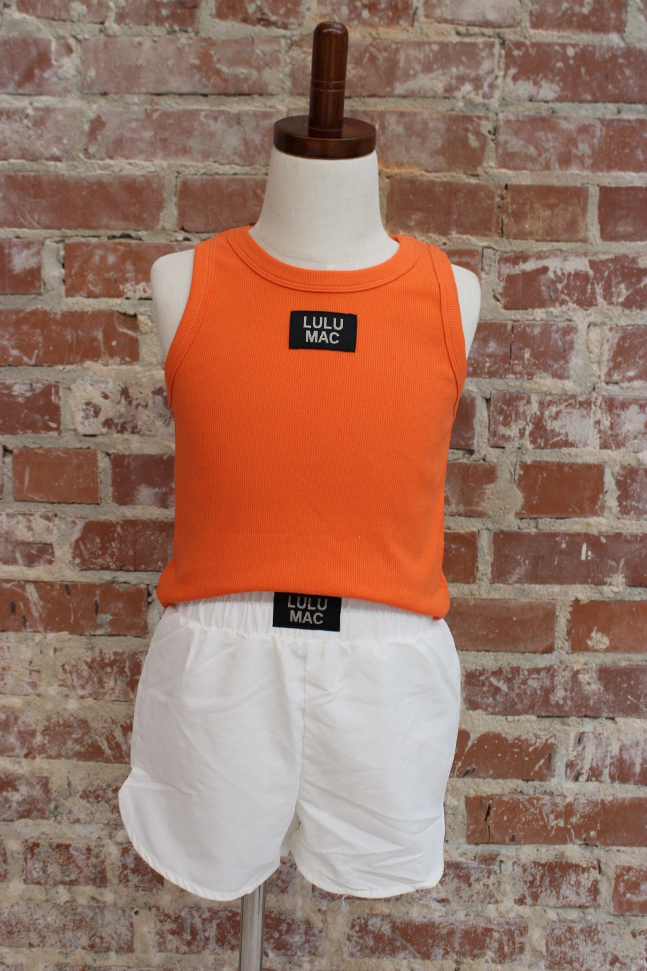 Lulu Mac Youth 1000 White Athletic Shorts Girlie Girl Originals