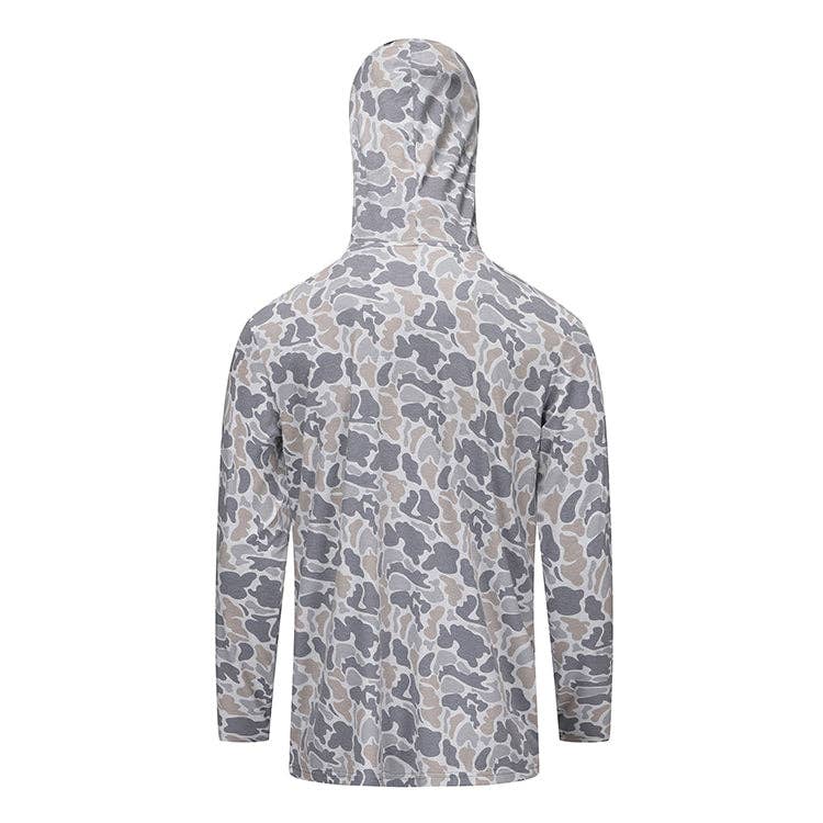 Honey Hole Outdoors - LS Performance Hoodie - Smoke Camo: 2X Honey Hole Outdoors