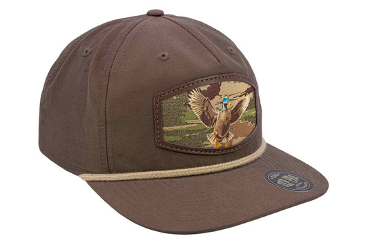 Zep-Pro - Mallard Woven Patch Rope Hat.: Dark Brown/Khaki Zep-Pro