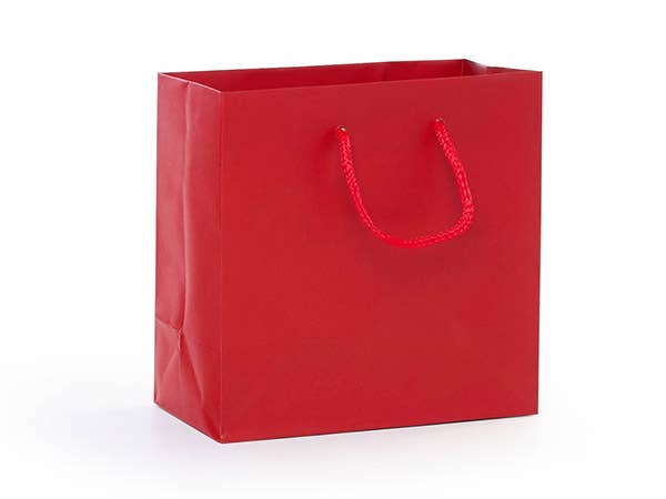 Nashville Wraps - Matte Paper Cord Handle Gift Bags: White Matte / 10 Pack / Medium 13x5x10" Nashville Wraps