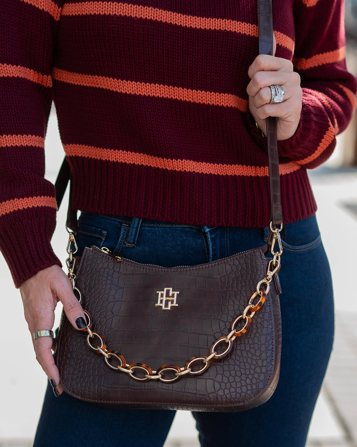 Caroline Hill - Charlee Crossbody Chocolate EC: Default Caroline Hill