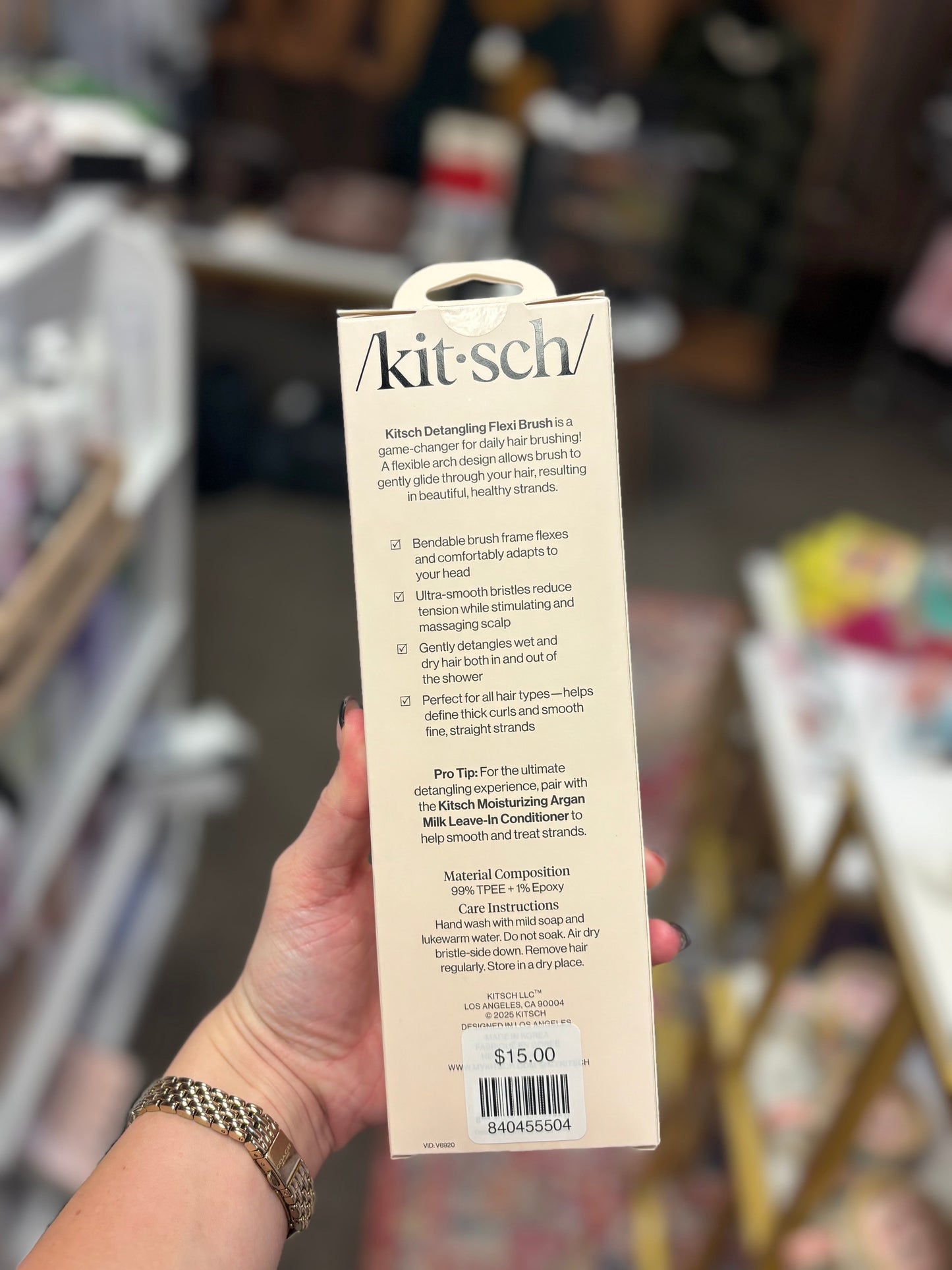 Soft Violet Detangling Flexi Brush KITSCH