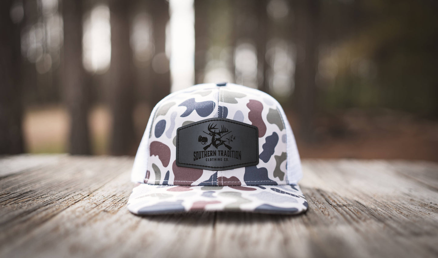 Southern Tradition Tradition Clothing Co - Brackish Camo & White 6 Panel Southern Tradition Tradition Clothing Co