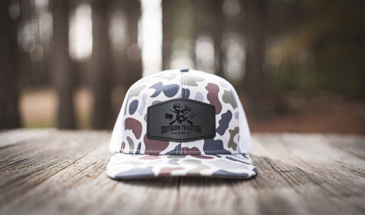 Southern Tradition Tradition Clothing Co - Brackish Camo & White 6 Panel Southern Tradition Tradition Clothing Co
