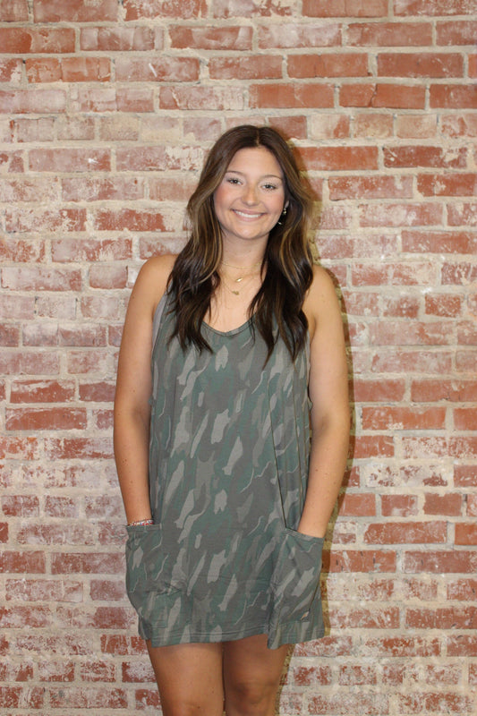 Marsh Wear Thyme Lowland Camo Buxton Romper Dress MARSH WEAR