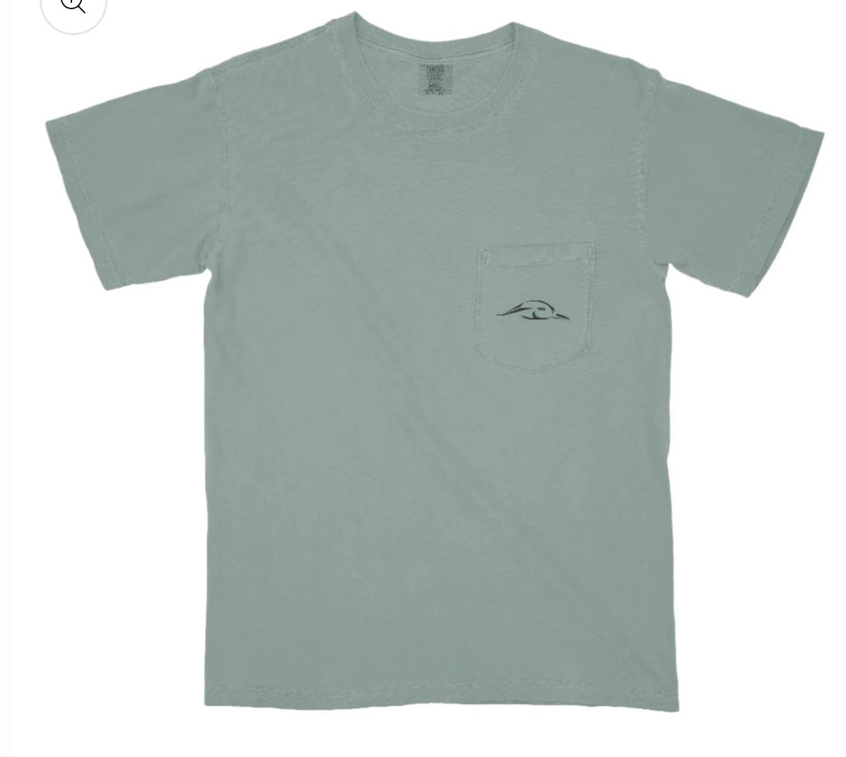American Flyway Waterfowl Bass Fishing Light Green with Pocket Tee American Flyway Waterfowl