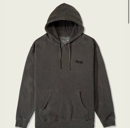 MARSH WEAR BLACK SURFACE HOODIE MARSH WEAR