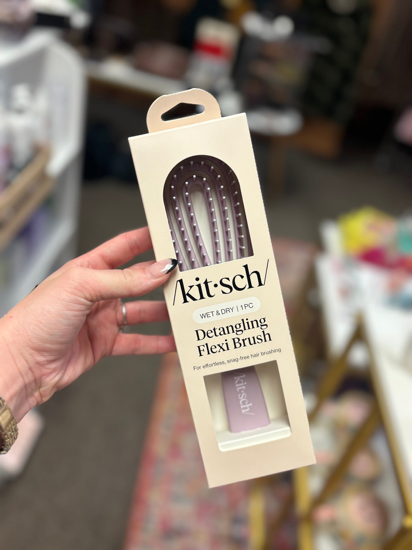 Soft Violet Detangling Flexi Brush KITSCH