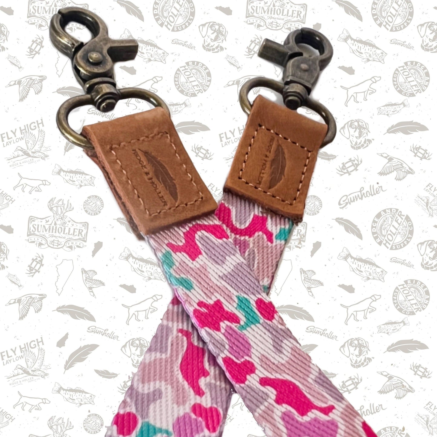 Ridge&Holler - Fly High Lay Low COTTON CANDY Camo Wrist Lanyard Ridge&Holler