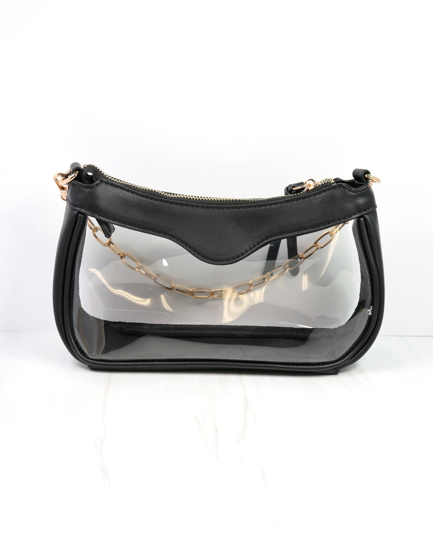 Caroline Hill - Cassidy Clear Crossbody BLACK: Default Caroline Hill