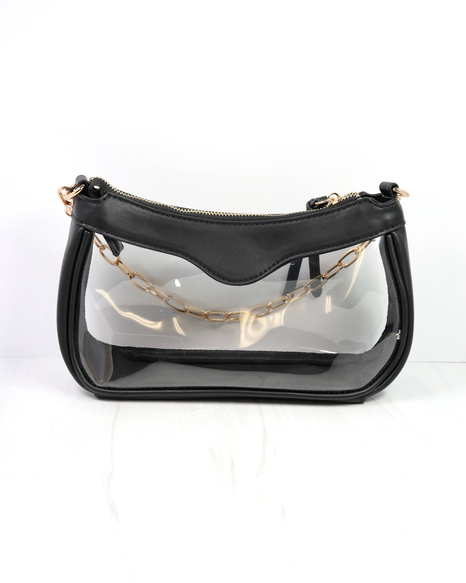 Caroline Hill - Cassidy Clear Crossbody BLACK: Default Caroline Hill