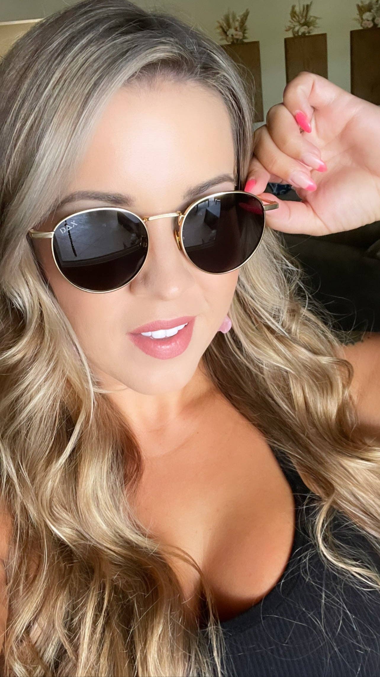DAX Eyewear - Luna - Unisex Polarized Small Round Sunglasses DAX Eyewear
