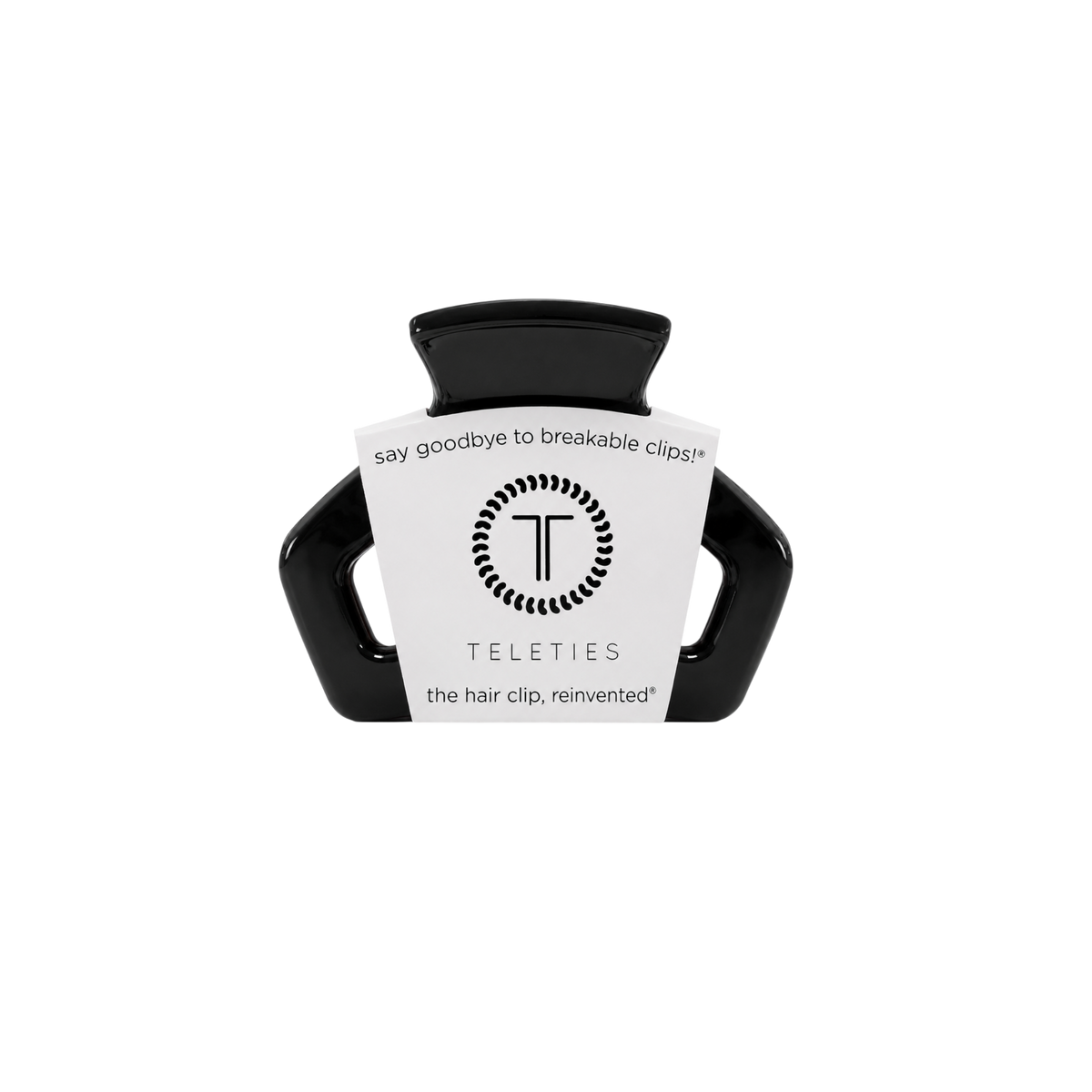 TELETIES - Open | Jet Black | Petite Claw Clip TELETIES