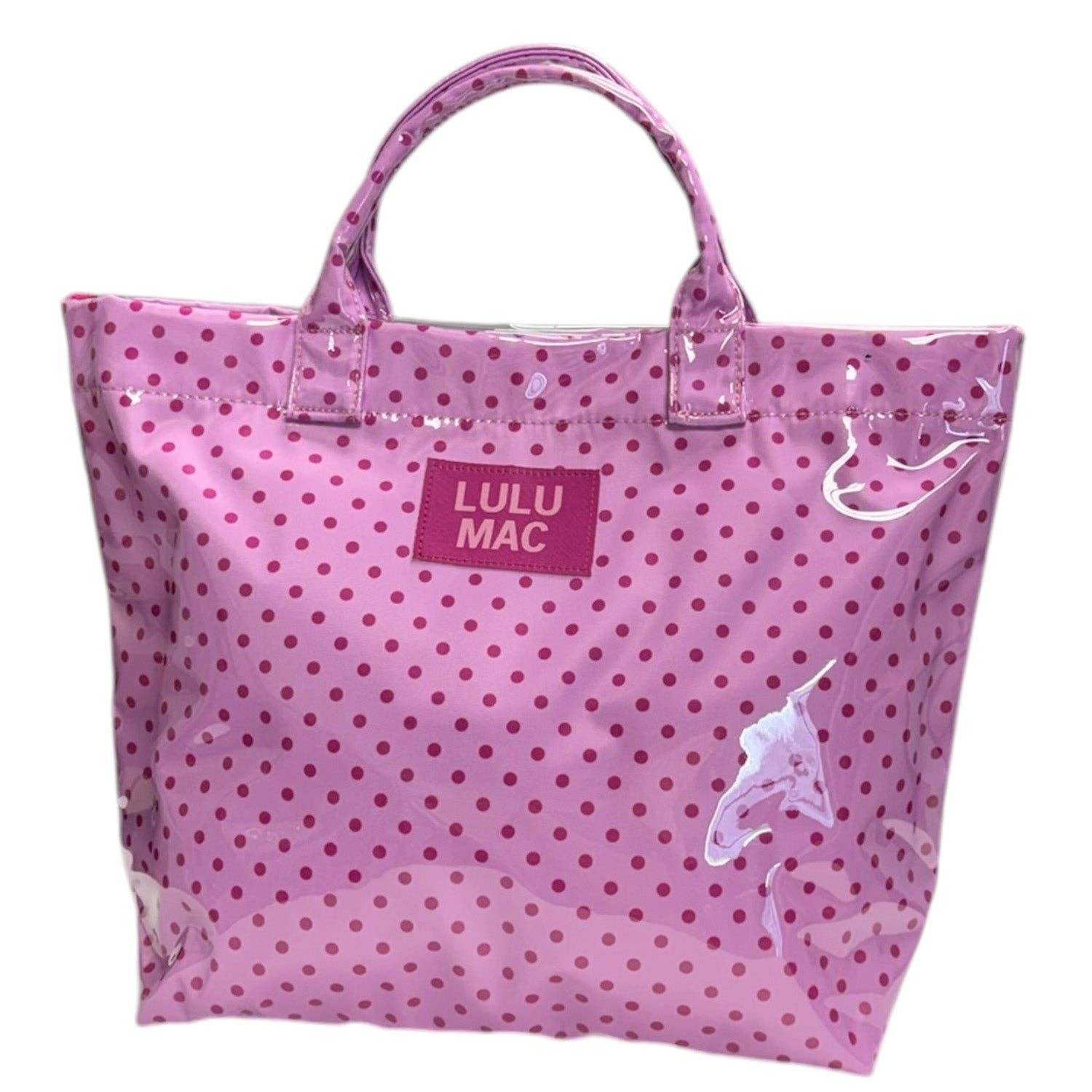 Girlie Girl Originals - LM-BG-1003 TOTE BAG LIGHT PINK/HOT PINK DOT Girlie Girl Originals