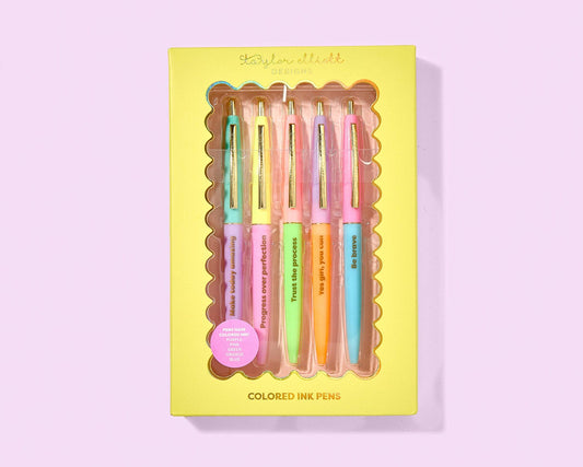 Taylor Elliott Designs - Pen Set - Motivational - Affirmations - 5 Piece Set Taylor Elliott Designs