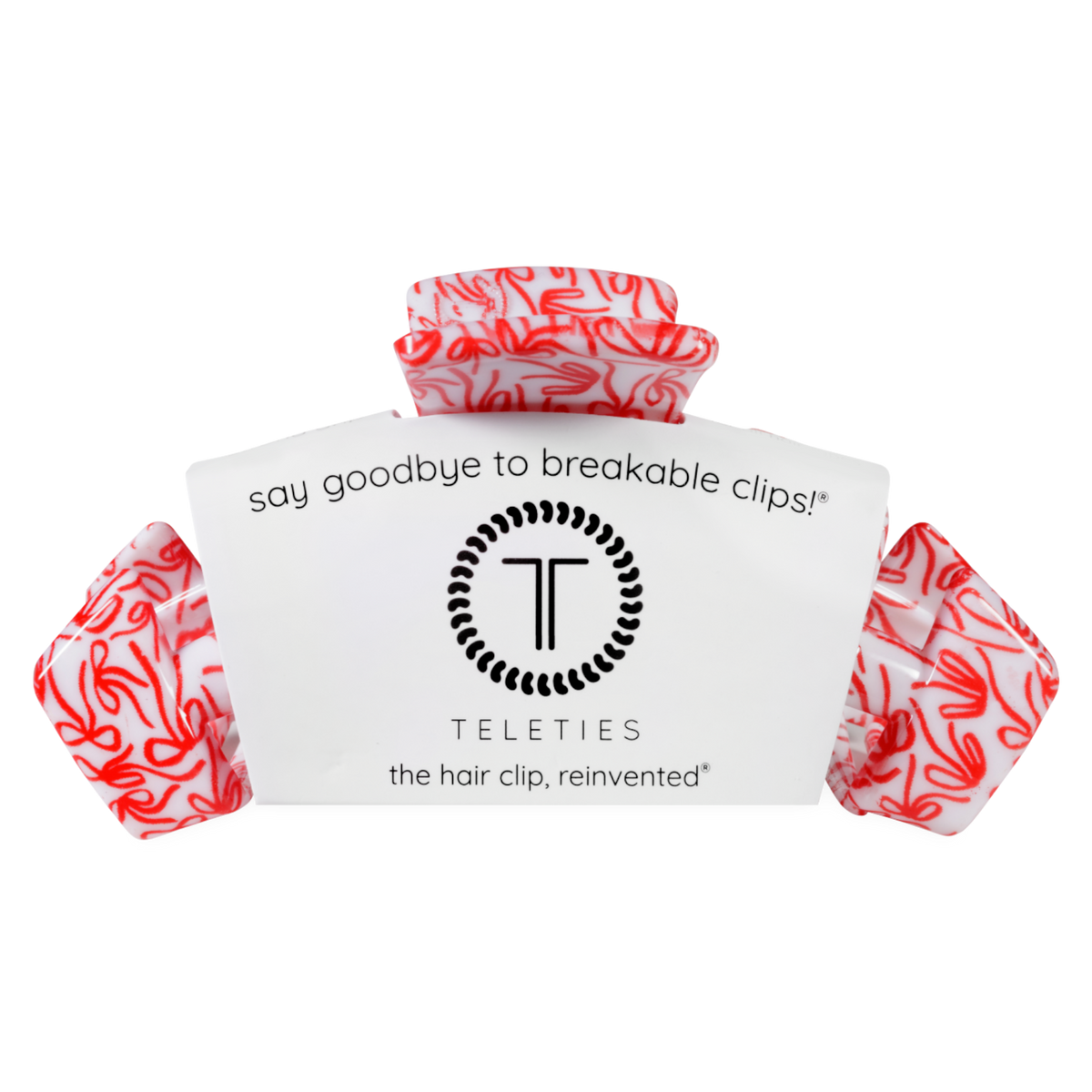 TELETIES - Classic | All Tied Up | Large Hair Clip TELETIES