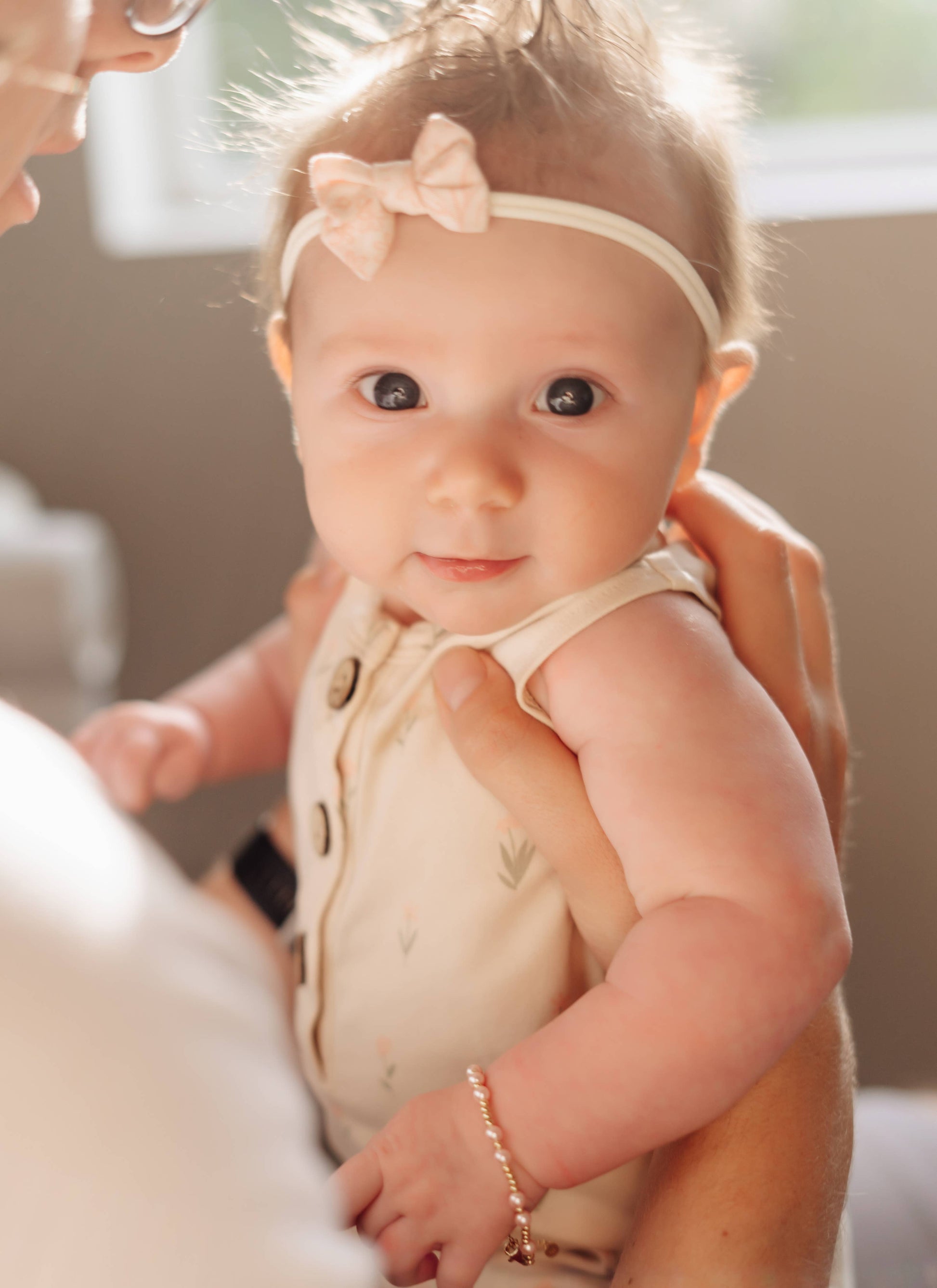 Cherished Moments - 14K Gold-Plated Pink Pearl Baby or Girls Bracelet : Small 0-12m Cherished Moments